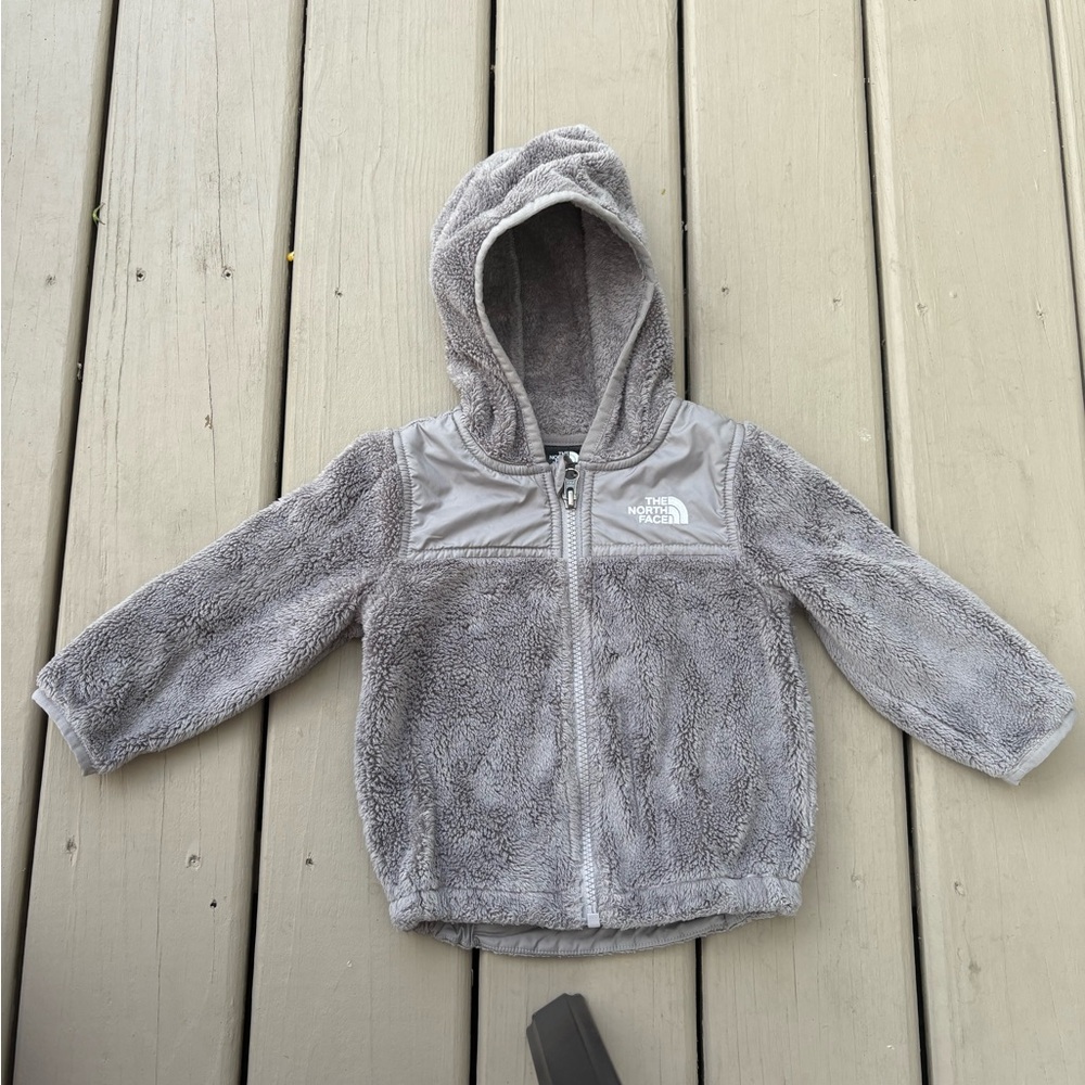 The North Face Kids Light Gray Fleece Jacket